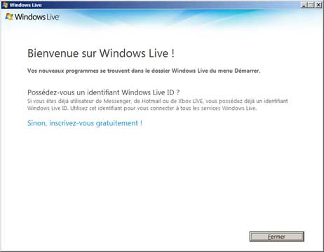 Mise à jour vers Windows Live Messenger 3