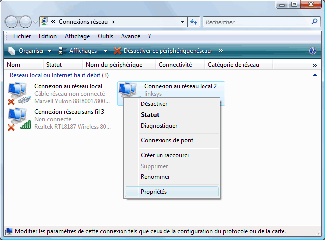 Configurer Reseau Sans Fil Windows Vista