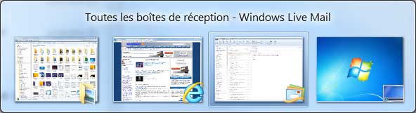 Windows 7 : Fenêtre active