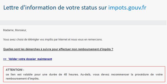 phishing impots.gouv.fr