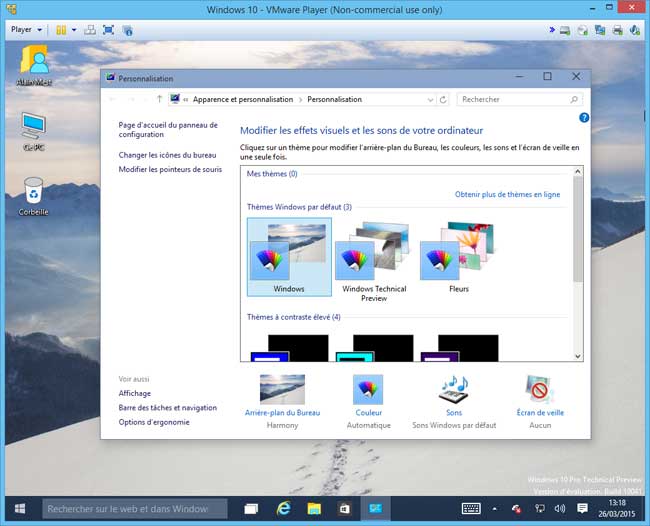Windows 10 - Icones Bureau