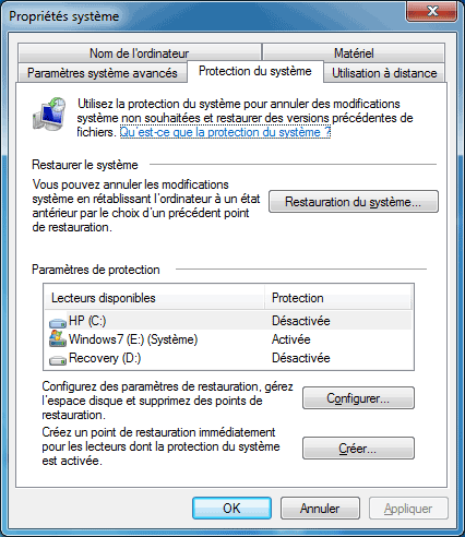 Windows Reparation Systeme Vista