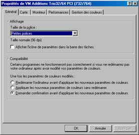 Paramètres d'affichage Windows 98 : Réglages avancés