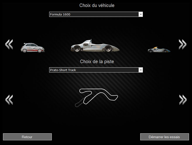netKar Pro : choix d'un véhicule