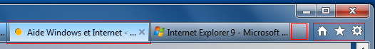 Internet Explorer 9 : Barre d'adresses