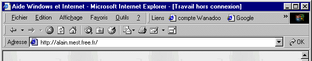 Déplacer la barre de Liens dans Internet Explorer