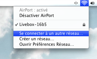 Connexion Wifi sous Mac OS X