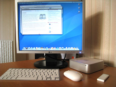 Mac mini avec clavier et souris sans fil