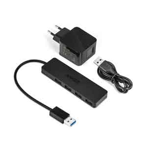 Anker 4-Port Ultra-Slim USB 3.0 Hub avec chargeur USB
