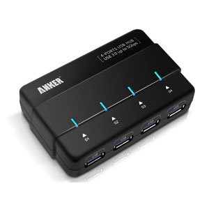 Anker® Uspeed USB 3.0 4-ports