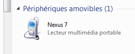 Nexus sur Windows 7