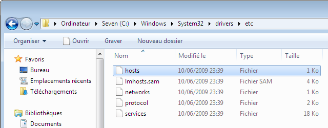 Fichier Hosts