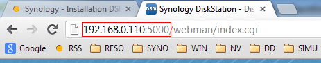 Adresse IP du Synology