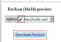 Créer favicon avec Dynamicdrive.com