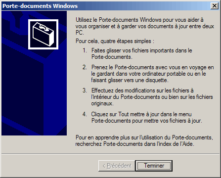 Le Porte-documents de Windows