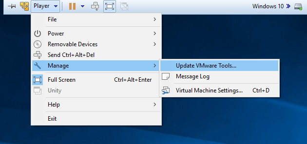 VMware Tools Update