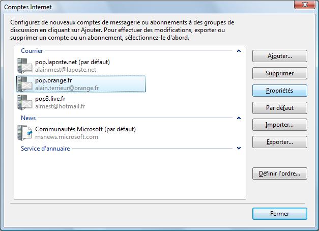 Forums Microsoft avec Windows Mail