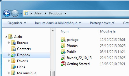 Dropbox sur Windows
