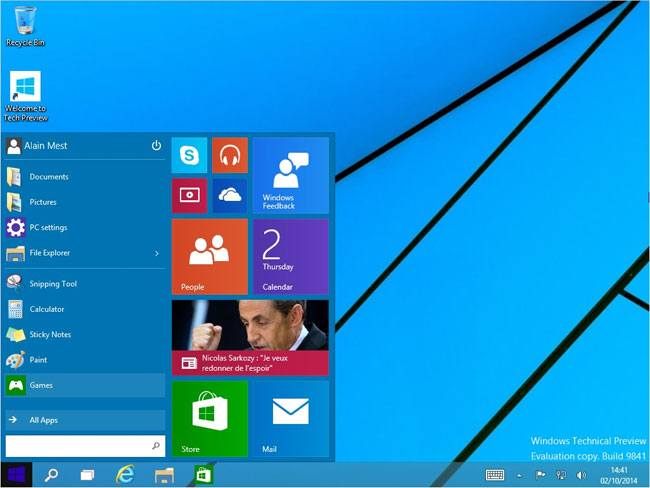 Windows 10 Build 9841