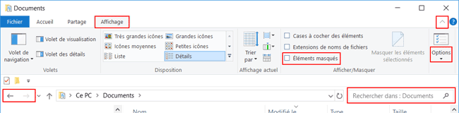 Windows 10 : Explorateur de fichiers