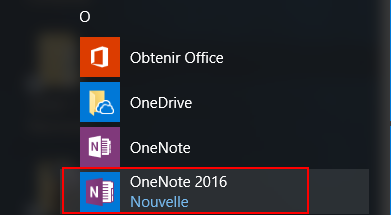 Windows 10 - OneNote 2016