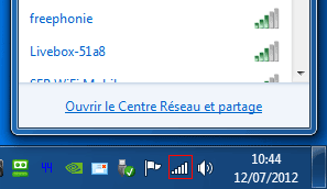 Windows 7 : Connexion Wifi