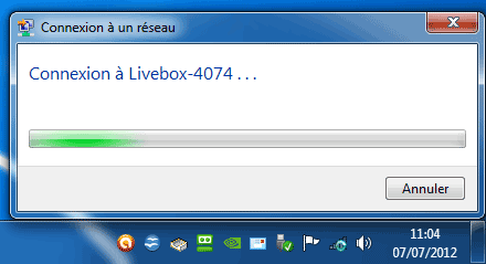 Windows 7 : Connexion Wifi