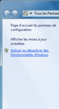 Fonctionnalités Windows