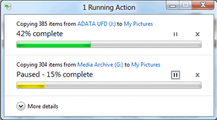 Windows 8 : Copie de fichiers