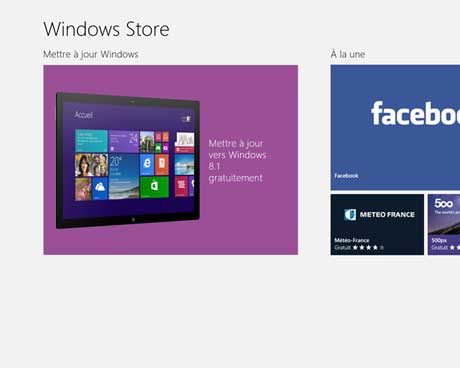 Windows 8.1 : Mise à jour
