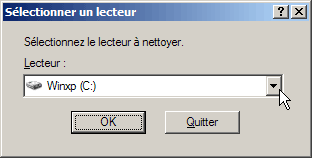 Nettoyage avec cleanmgr