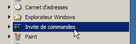 cmd sous Windows XP